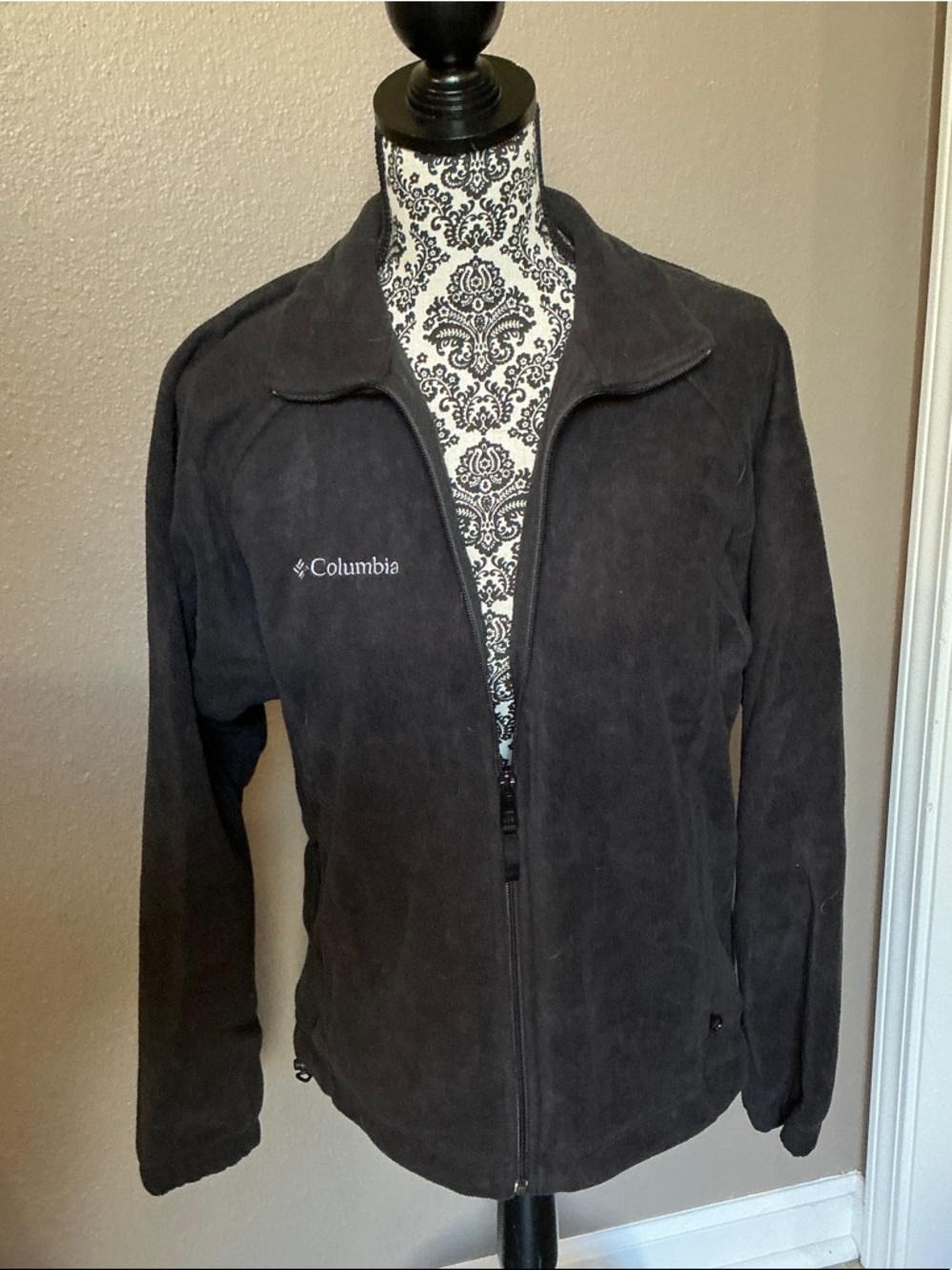 Columbia Women's Black Full-Zip Fleece Jacket Size M